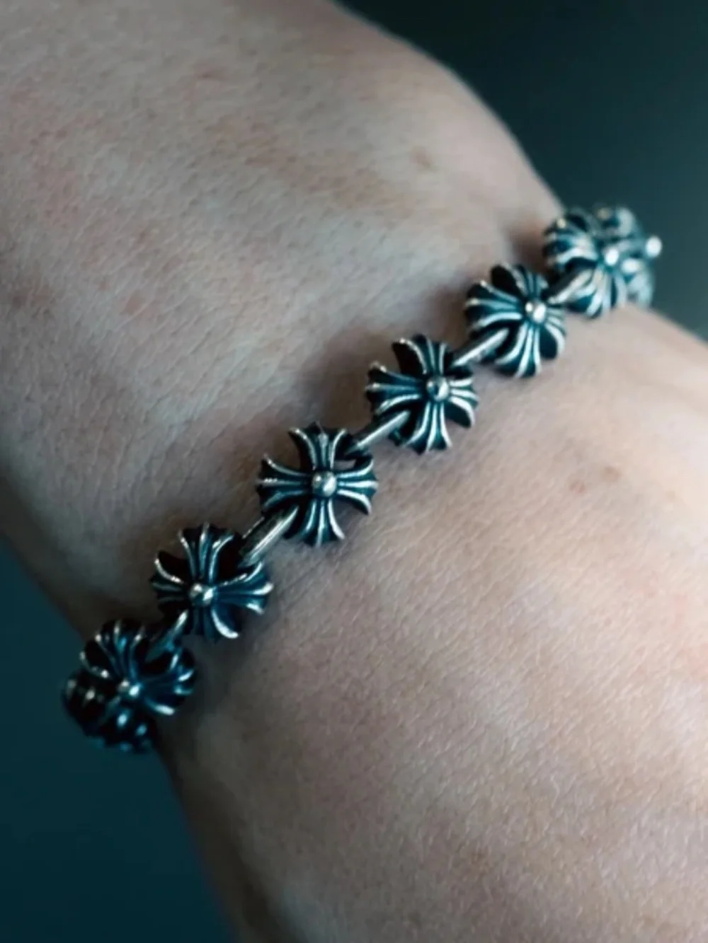 Chrome Hearts Maltese Cross Link Bracelet